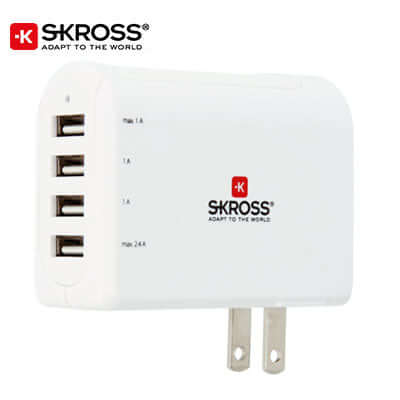 SKROSS 4 Port USB Charger - US and Japan Corporate Gifts Singapore