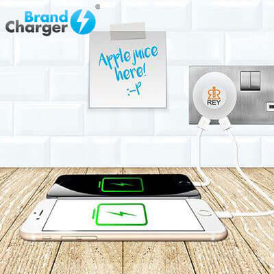 BrandCharger Glow2 Wall Plug USB Charger with Night light Corporate Gifts Singapore