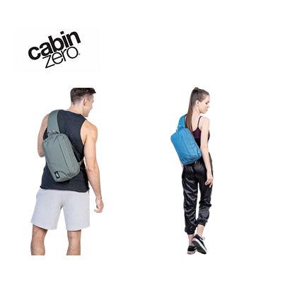 Cabinzero Classic Cross Body 11L displayed on models showcasing practical design and style for modern adventurers.