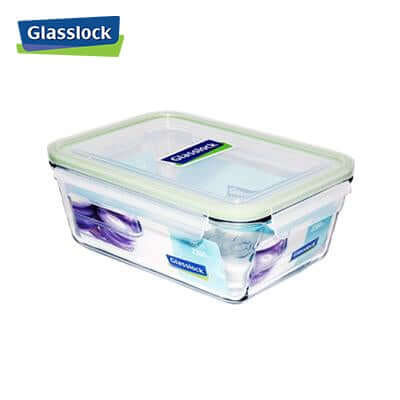 2350ml Glasslock Container for meal prep and storage with clear design and durable glass.