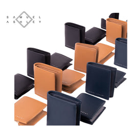 Samuel Ashley Chandler Italian Leather Vertical Bi-Fold with Coin Case (RFID Protected) Corporate Gifts Singapore