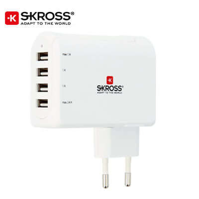 SKROSS 4 Port USB Charger - EURO Corporate Gifts Singapore