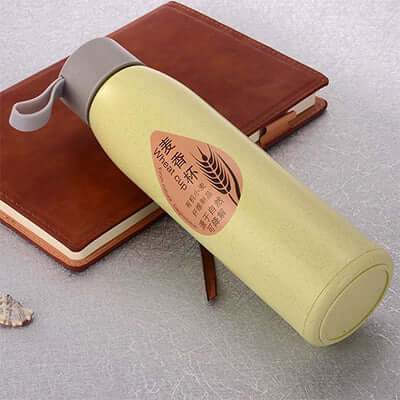 Wheat Straw Eco Glass Bottle Corporate Gifts Singapore