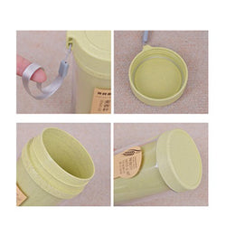 Eco Friendly Wheat Straw Water Bottle with Strap Corporate Gifts Singapore