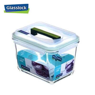 2500ml Glasslock Handy Container with lid for food storage and organization.