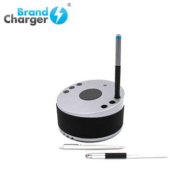 BrandCharger LYNQ Desktop Holder with Speaker and USB Hub - versatile desktop organizer with Bluetooth speaker.