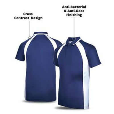 Ultifresh Contrast Bi-Cross Polo T-Shirt (Unisex) Corporate Gifts Singapore