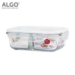 Algo Rectangular Glass Container with 2 Divider Corporate Gifts Singapore
