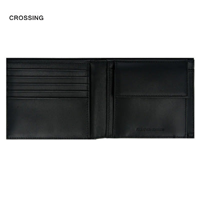 Crossing Infinite Bi-Fold Leather Wallet With Coin Pocket [13 Card Slots] RFID - inside view with card slots