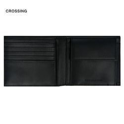Crossing Infinite Bi-Fold Leather Wallet With Coin Pocket [13 Card Slots] RFID Corporate Gifts Singapore