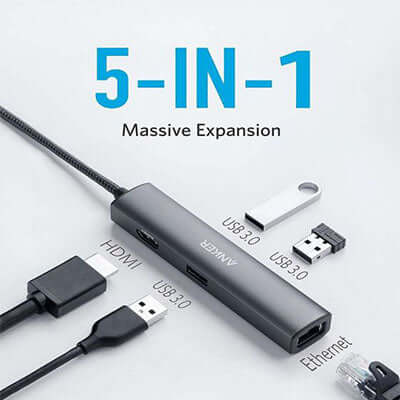 Anker Premium 5-in-1 USB-C Hub Corporate Gifts Singapore