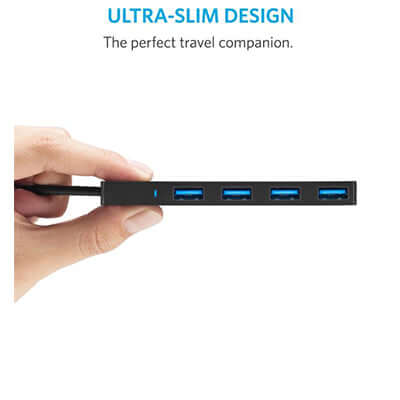 Anker 4-Port USB 3.0 Ultra Slim Data Hub Corporate Gifts Singapore