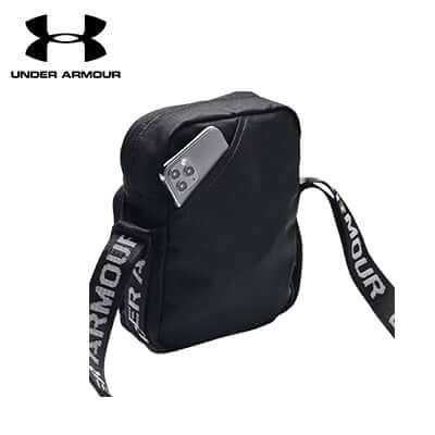 Under Armour Loudon Crossbody Bag showcasing sleek design, adjustable strap, and water-resistant features.
