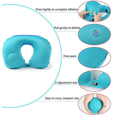 Travel Inflatable U-Shaped Neck Pillow Corporate Gifts Singapore