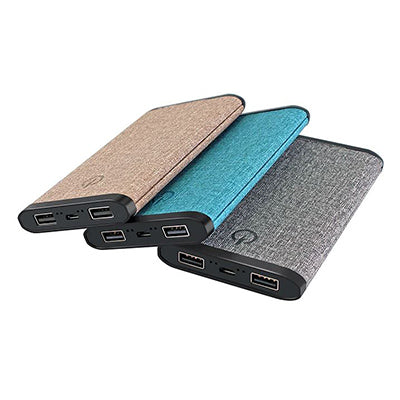 Linen Fabric Power Bank Corporate Gifts Singapore