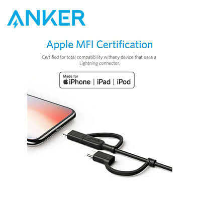 Anker PowerLine II 3-in-1 Cable Corporate Gifts Singapore
