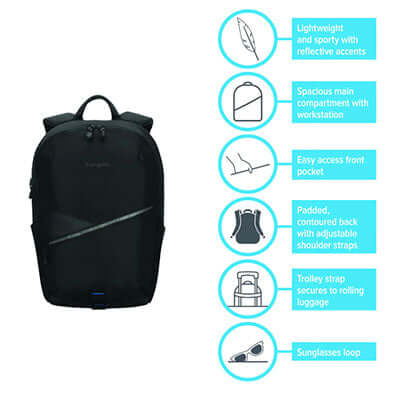Targus 15-16" Transpire™ Compact Everyday Backpack Corporate Gifts Singapore