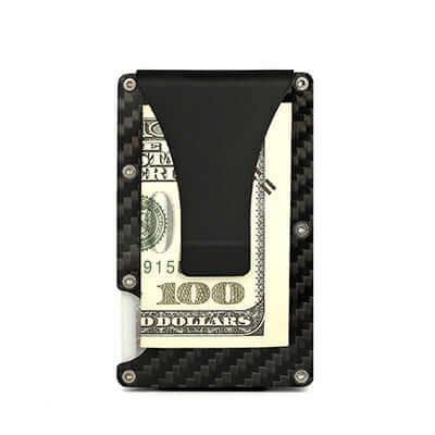Carbon Fiber RFID Case with Money Clip Corporate Gifts Singapore