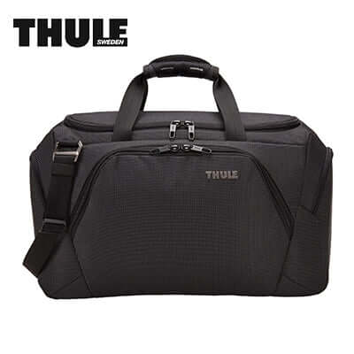 Thule Crossover 2 Duffel Bag 44L in sleek black design, ideal for travel and as a corporate gift.