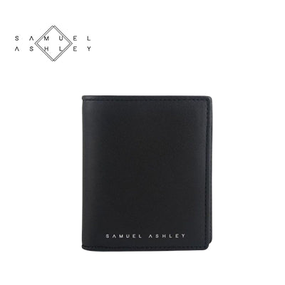 Samuel Ashley Chandler Italian Leather Vertical Bi-Fold with Coin Case (RFID Protected) Corporate Gifts Singapore