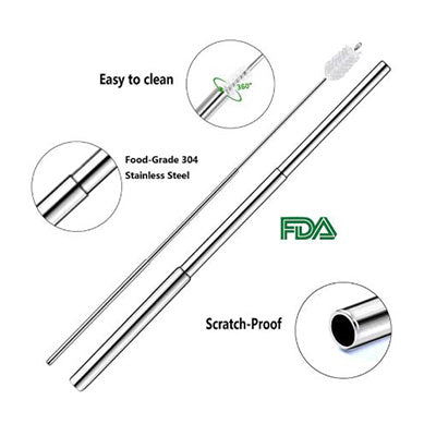Stainless Steel Telescopic Drinking Straw Corporate Gifts Singapore