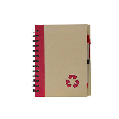 Eco-Friendly Recycled logo Cover Notepad with Pen Corporate Gifts Singapore