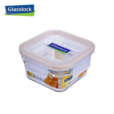 440ml Glasslock Container with transparent lid, perfect for snacks and leftovers.