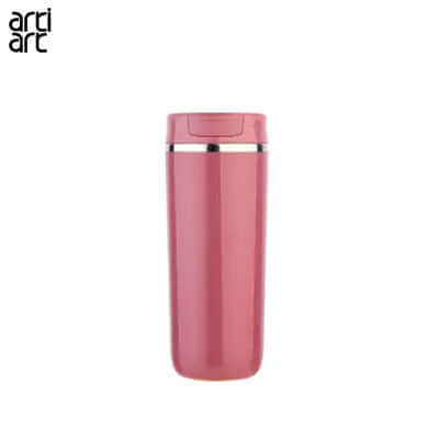 artiart Ostrich Cafe Suction Bottle in pink color, ideal for corporate gifts and modern lifestyles.