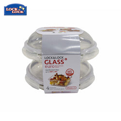Lock & Lock Euro Glass Container 21cm Dome 2pc Set Corporate Gifts Singapore