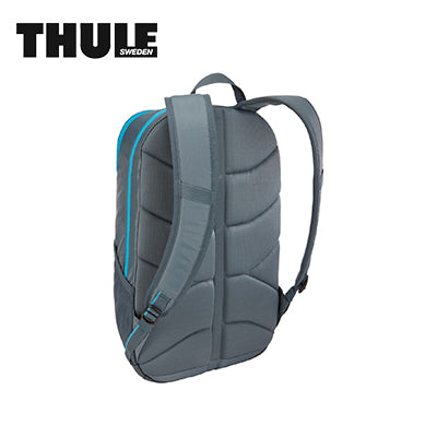 Thule Achiever 20L Laptop Backpack showing a sleek gray design and padded straps for comfort.