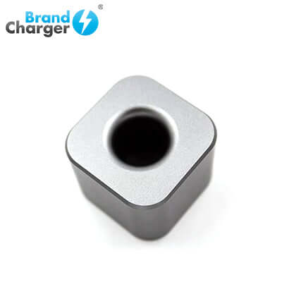 BrandCharger Qube Elegant Aluminium Apple Pencil Holder top view with sleek design.