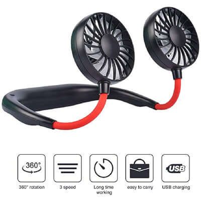 Cooling Mini Neck Dual Fan Corporate Gifts Singapore