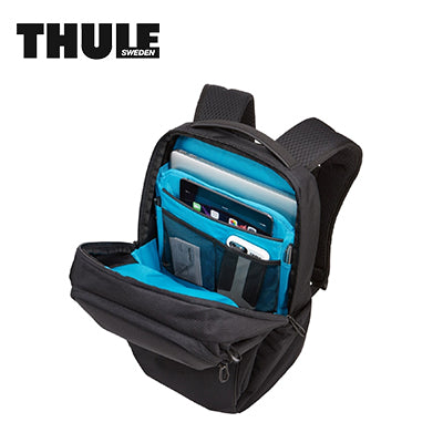 Thule Accent 15.6'' Laptop Backpack interior with dedicated pockets for laptop and tablet.