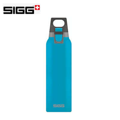 SIGG Hot & Cold One 500ml Thermo Flask in vibrant blue, ideal for hot and cold beverages.