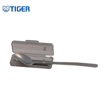 Tiger Stainless Food Jar 0.25L MCA-B with spoon in case for convenient meals on the go.