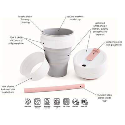 Stojo Biggie 16oz collapsible cup Corporate Gifts Singapore