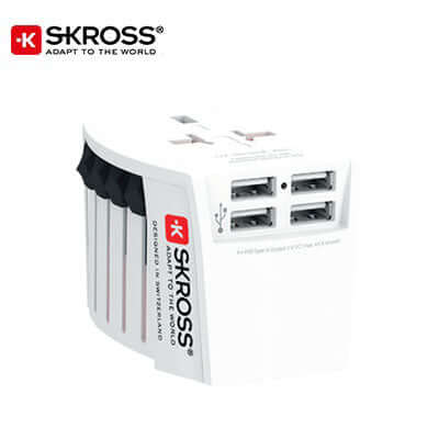 SKROSS MUV USB (4xA) Travel Adaptor Corporate Gifts Singapore