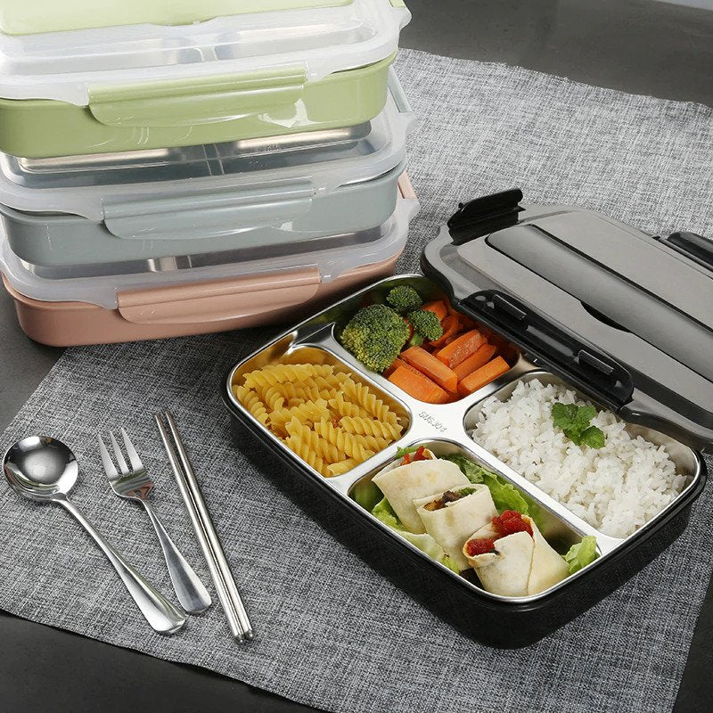 Stainless Steel Lunch Box with Compartments | AbrandZ Corporate Gifts