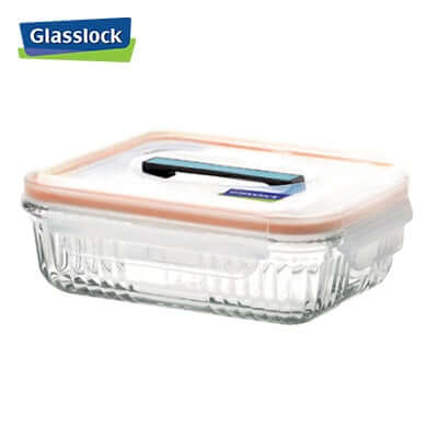 3600 Glasslock Retro Type Container with lid for food storage and organization, perfect as a corporate gift.
