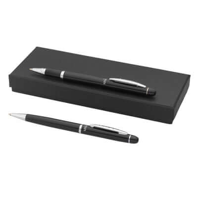 Balmain Metal Ballpoint and Rollerball Pen Set Corporate Gifts Singapore
