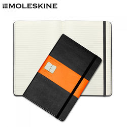 MOLESKINE A6 Hardcover Classic Notebook open and closed, ideal for Corporate Gift Singapore.