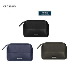 Crossing Infinite Leather Key Coin Pouch With Card Slots RFID Corporate Gifts Singapore