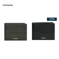 Crossing Infinite Slim Leather Wallet With Coin Pocket [5 Card Slots] RFID Corporate Gifts Singapore
