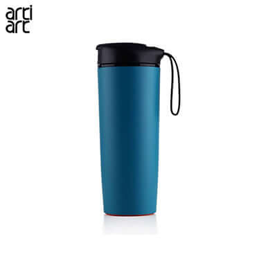 artiart Classic Spill Free Suction Bottle in blue with a secure lid, ideal for corporate gifts and spill prevention.