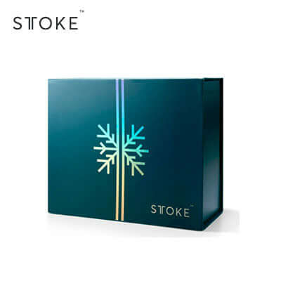 STTOKE X’mas Classic Insulated Ceramic Cup 12oz Giftbox packaging with snowflake design.