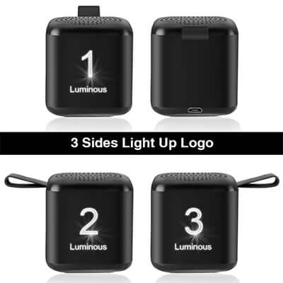 Mini Bluetooth Speaker with LED logo Corporate Gifts Singapore