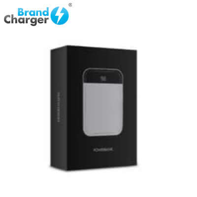 BrandCharger 5000mAh Powerbank packaging showcasing its sleek design and portable features.