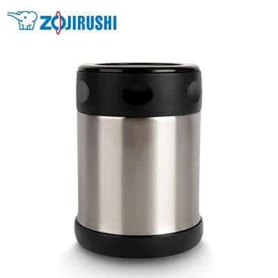 ZOJIRUSHI Vacuum Food Jar in stainless steel, perfect for hot or cold meals, ideal as a corporate gift.