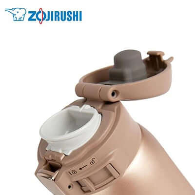 ZOJIRUSHI Stainless Vacuum Mug Bottle 0.6L with flip lid design for easy one-handed use.