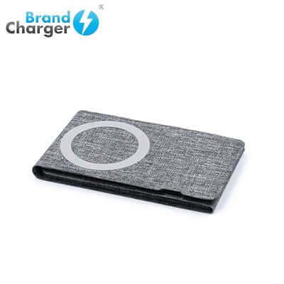 BrandCharger Eco Ascend Charge sustainable charging solution with Magsafe compatibility on a gray background.